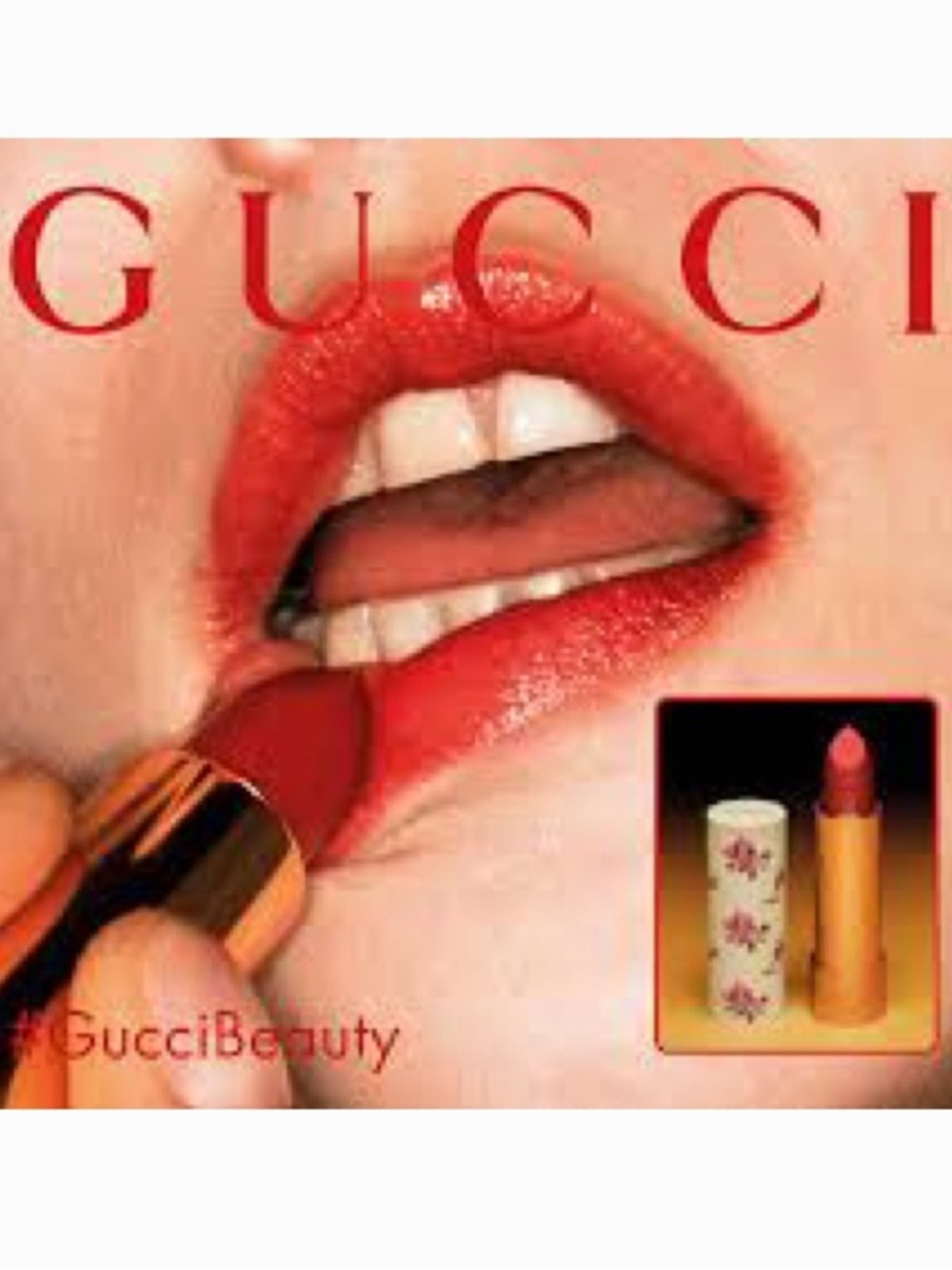 Gucci Rouge a Levres Voile Sheer Lipstick Limited Edition #506 Louisa Red - Picture 12 of 16